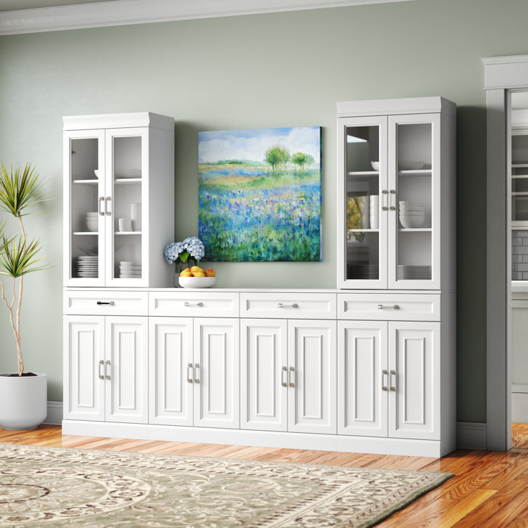 Tall white buffet deals cabinet